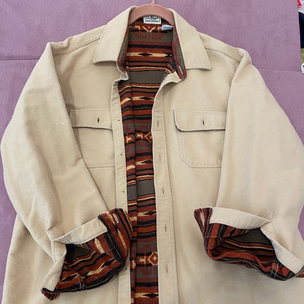 Vintage LL Bean men’s overcoat Aztec large